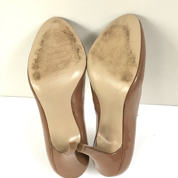 Nine West Womens Paigeo Pump Slim Heels Shoes Brown Round Toe Slip Ons 7.5 M - Picture 9 of 11